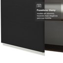 Ver imagem 5 de Porta-Geladeira 73 cm 1 Porta Basculante Rustic/Preto Glamy Madesa Rustic/Preto