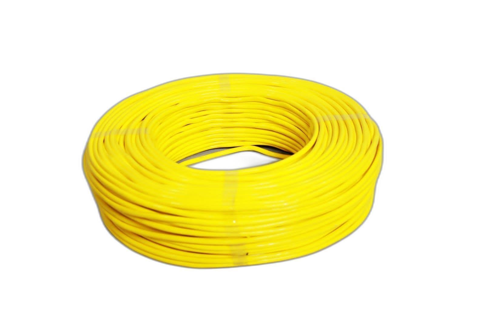 Fio Cabo Flexível 4 Mm 40 Metros Amarelo - 4