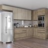 Cozinha Completa Planejada de Canto 3,39x1,68mt 11 Peças Linha Maxxi Cb340 Kappesberg - Nogal - 1