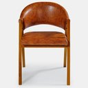 Ver imagem 7 de Poltrona para Sala Denver Cor Mel Estofado Corano Ocre