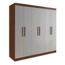 Ver imagem 2 de Guarda-Roupa MDF 6 Portas de Bater 6 Gavetas Fenix