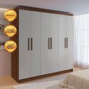Ver imagem 6 de Guarda-Roupa MDF 6 Portas de Bater 6 Gavetas Fenix