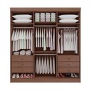 Ver imagem 2 de Guarda-Roupa MDF 6 Portas de Bater 6 Gavetas Fenix