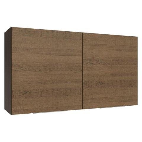 Armário Aéreo para Quarto 120 cm 2 Portas Rustic Neo Madesa