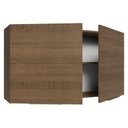 Ver imagem 5 de Armário Aéreo para Quarto 120 cm 2 Portas Rustic Neo Madesa