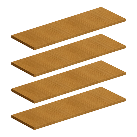 4 Prateleiras Mdf 30x100cm para Sala sem Suporte 18mm