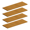 Ver imagem 1 de 4 Prateleiras Mdf 30x100cm para Sala sem Suporte 18mm