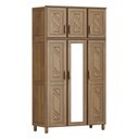 Ver imagem 4 de Conj De Quarto Guarda-roupa 6 Portas Cômoda Imbuia