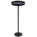 Ver imagem 1 de Mesa de Apoio Tokyo Alta Tampo Laca Preta Base Preta 60cm - 67765