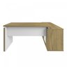 Mesa para Escritório em L Diretor 1 Porta 2 Nichos 135x168,5cm Smart Artany - 13