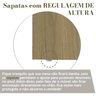 Mesa para Escritório em L Diretor 1 Porta 2 Nichos 135x168,5cm Smart Artany - 9