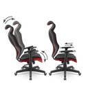 Ver imagem 4 de Cadeira Gamer Streamer Giratoria Reclinavel Encosto Tela Braços 3d para Escritorio Vermelha