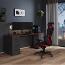 Ver imagem 5 de Cadeira Gamer Streamer Giratoria Reclinavel Encosto Tela Braços 3d para Escritorio Vermelha