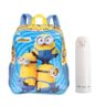 Kit Mochila Escolar Infantil Minions e Garrafa de Água 74161 340ml Branca - Sestini - 1