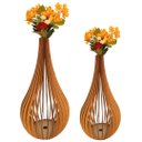 Ver imagem 1 de Vaso de Chão Decorativo Grande Capadócia Mdf:mdf Cru/kit com 2 - 90x40cm e 75x40cm