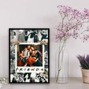 Ver imagem 1 de Quadro Decorativo Friends Colagem 33x24cm - com vidro:Madeira branca