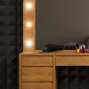 Ver imagem 2 de Penteadeira Camarim Berlim com Espelho e LED 136 cm Naturalle - Mavaular