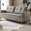 Ver imagem 6 de Sofá Living 2 Lugares 210cm com Base de Madeira Sidney
