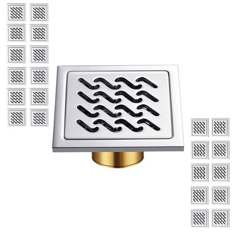 Ralo Inox 10x10 Anti Odor Kit 22 Uni Banho Lavabo Quintal Varanda Banheiro Anti Inseto Jardim Casa