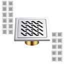 Ver imagem 1 de Ralo Inox 10x10 Anti Odor Kit 22 Uni Banho Lavabo Quintal Varanda Banheiro Anti Inseto Jardim Casa