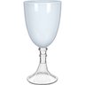 Jogo 6 Taças Água Vinho Pé Transparente Vidro 480ml 20x9x9cm Branco - 1