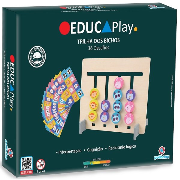 Jogo Educativo Madeira Polibrinq Bdm24