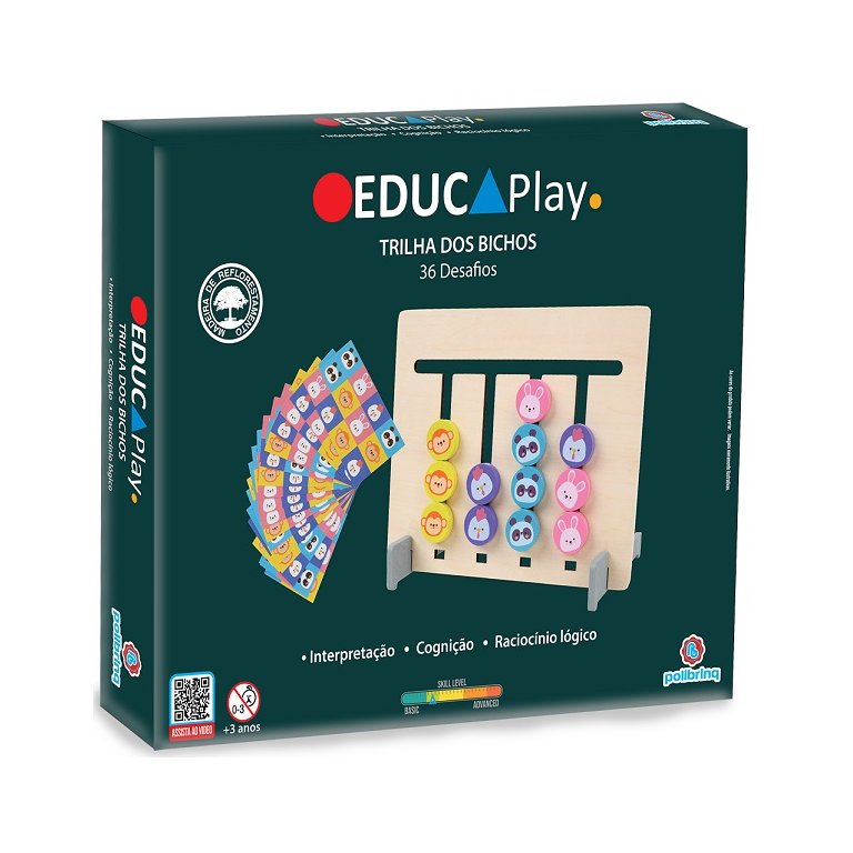 Jogo Educativo Madeira Polibrinq Bdm24