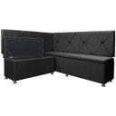 Ver imagem 4 de Canto Alemão Losango 4 Lugares 1,25x1,60m Veludo - Sofa Store:veludo Cinza Grafite