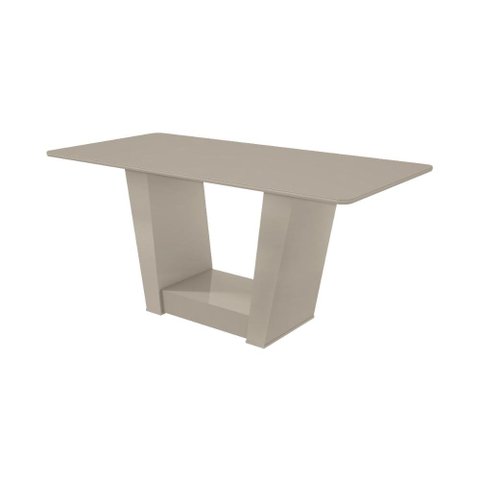 Mesa de Jantar Lopas Retangular 170 cm Apogeu 6 Lugares Off White