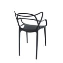 Ver imagem 4 de Kit com 6 Cadeiras Allegra Ana Maria Masters Jantar Cozinha Jardim Empilhável Preta