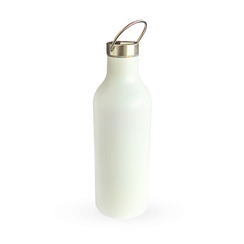 Garrafa Térmica 500ml Aço Inoxidável Parede Dupla Modelo Esporte com Alça Conserva Quente e Frio:bra