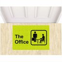 Ver imagem 1 de Tapete Capacho Divertido The Office o Escritório Decorativo.:verde Limão/60x40 Cm.