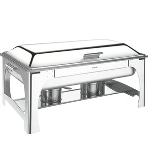 Rechaud Aço Inox Gn 1/2 8,4l Tramontina Banho Maria Fogareiro Cuba