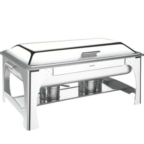 Rechaud Aço Inox Gn 1/2 8,4l Tramontina Banho Maria Fogareiro Cuba