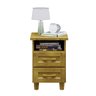 Mesa de Cabeceira Berlim com 2 Gavetas Madeira Pinus Mel - Cavazotto 1109ml - 1