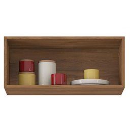 Armário Aéreo para Cozinha Firenze 1 Porta Amêndola Branco - Demóbile - 3
