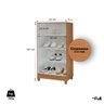 Armário Organizador Multiuso Sapateira Slim 2 Portas Cinamomo - 4