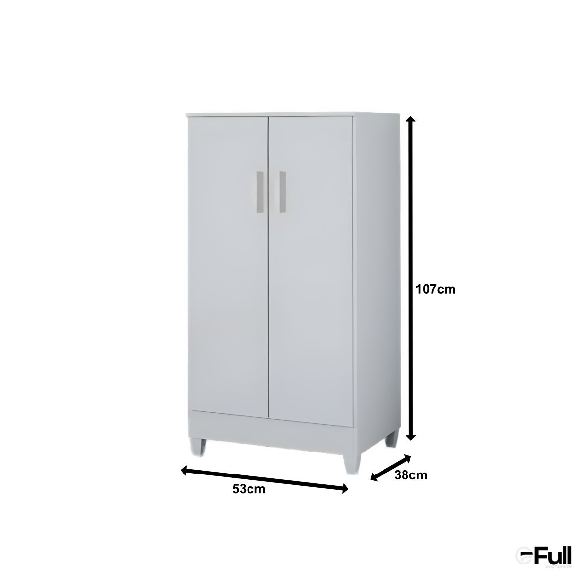 Armário Organizador Sapateira Slim 2 Portas - Cinamomo - 3