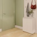 Ver imagem 1 de Sapateira Hall de Entrada Branca de 2 Portas - 10 Pares - Compacta