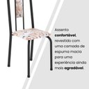 Ver imagem 4 de Cadeiras para Sala de Jantar 6 Unidades Lívia Preto/Botanic Bege
