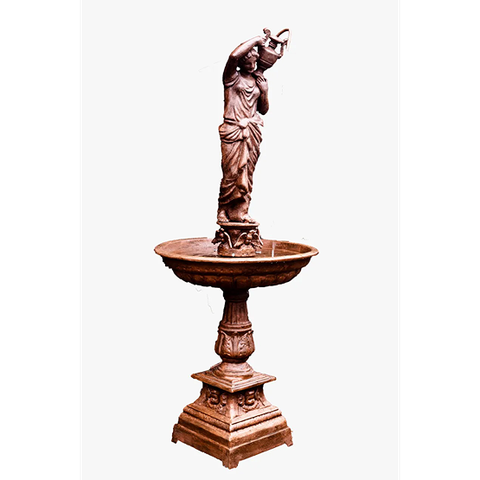 Chafariz Deusa Base Anjo Ferro Fundido Pronto Artes