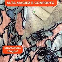 Roupão Aveludado Lepper Estampado Personagens Infantil Stitch M - 2