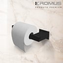 Ver imagem 3 de Papeleira Inox Preto Fosco - Kromus Rt0302eb (lado Esquerdo)