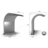 Cascata para Piscina inox Big Wave 70x50cm Acquamais - 6