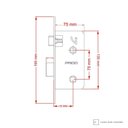 Ver imagem 2 de Fechadura Pado Ascot Cromo Acetinado Banheiro Tranqueta