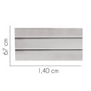 Ver imagem 2 de Painel Cabeceira Estofada Argentina 140cm Cama Box Casal Corino Cinza Claro- Mabe Magazine