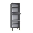 Ver imagem 3 de Kit Duplo Greta 4 Portas em Mdp - Cinza