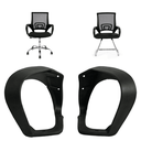 Ver imagem 2 de Par de Braços para Cadeira Escritório Executiva Tela Mesh Compatível com Base Giratória e Fixa