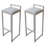 Kit 2 Banquetas Altas para Cozinha Madri:branco - 2
