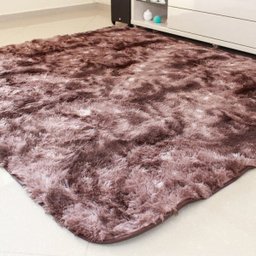 Tapete Felpudo Marrom Mesclado 1,00x1,50 - Pelo Alto Costa Oro - 1